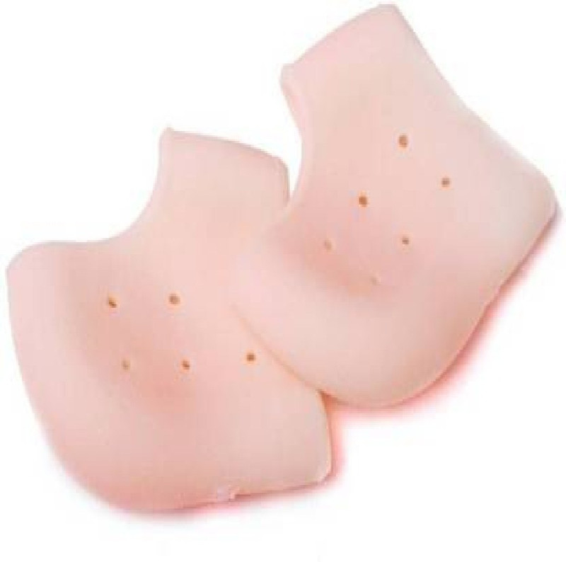 kalathiya Silicon Gel Heel Socks Pad Heel Pain Relief Ankle Support Heel Support(Orange)
