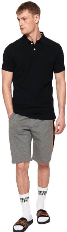test Solid Men Polo Neck Black T-Shirt