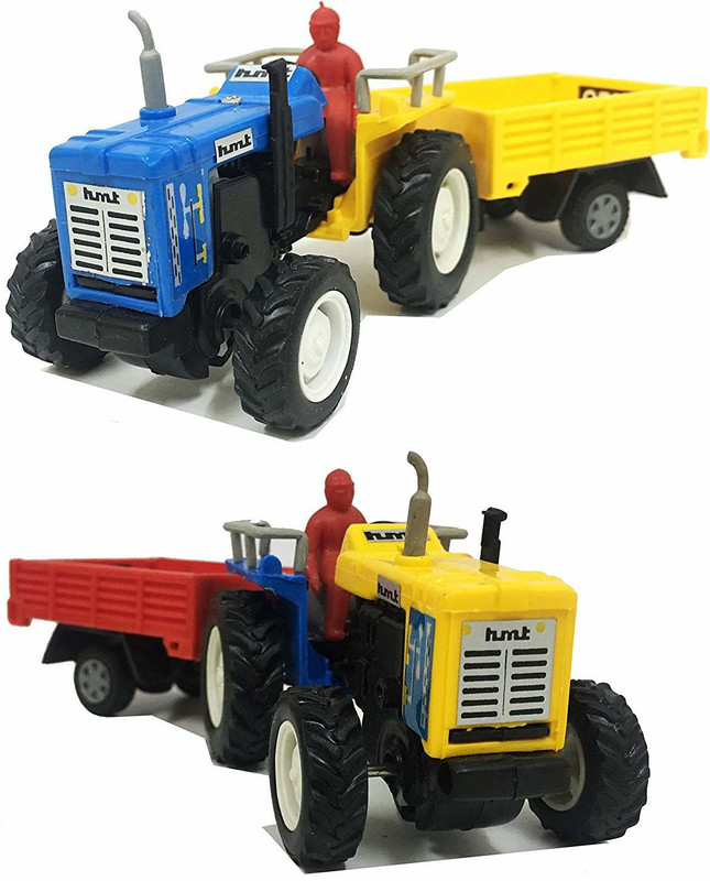 manvi Tractor with Trolley(Multicolor)