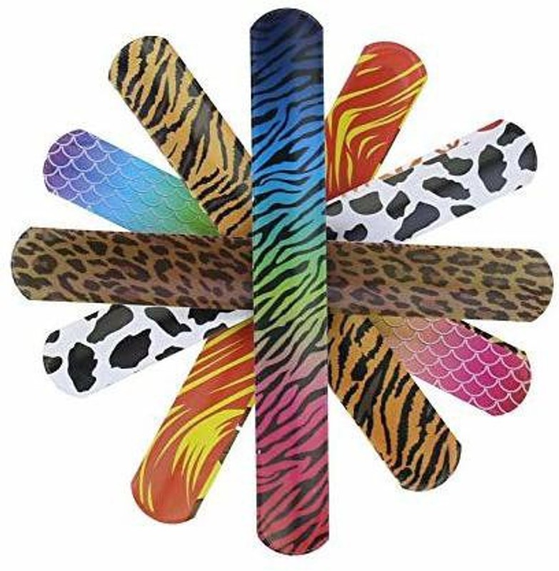 lieomo Animal/Heart Print Slap Bracelets Party Wrist Strap F