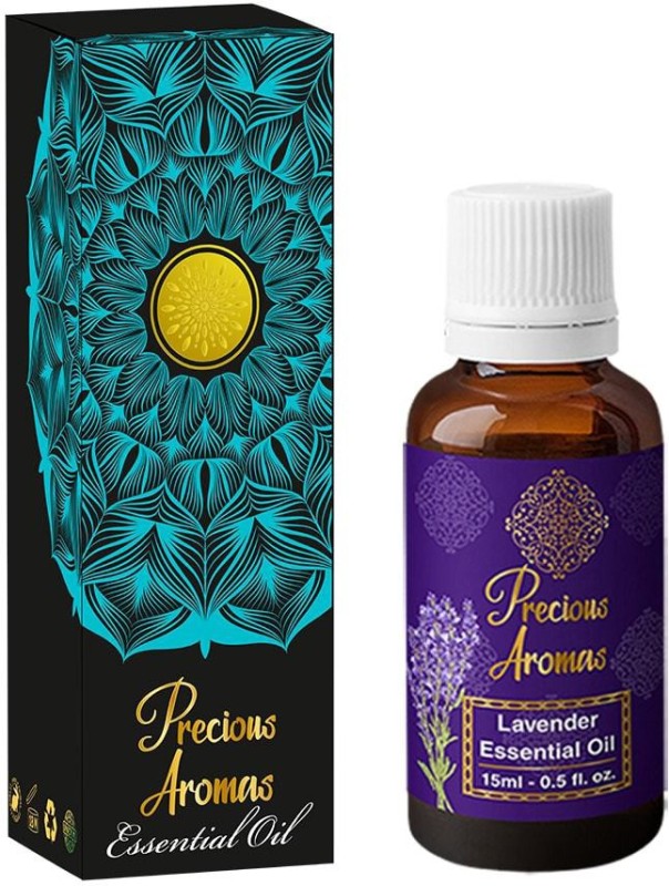 Precious Aromas Pure Lavender Essential Oil, 100% Natural and Therapeutic Grade -15 ML(15 ml)