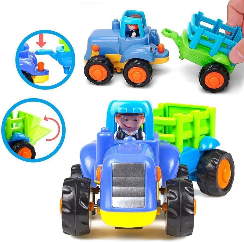 jk int Unbreakable Automobile Car JCB Tractor Truck Engineering Toy(Multicolor)