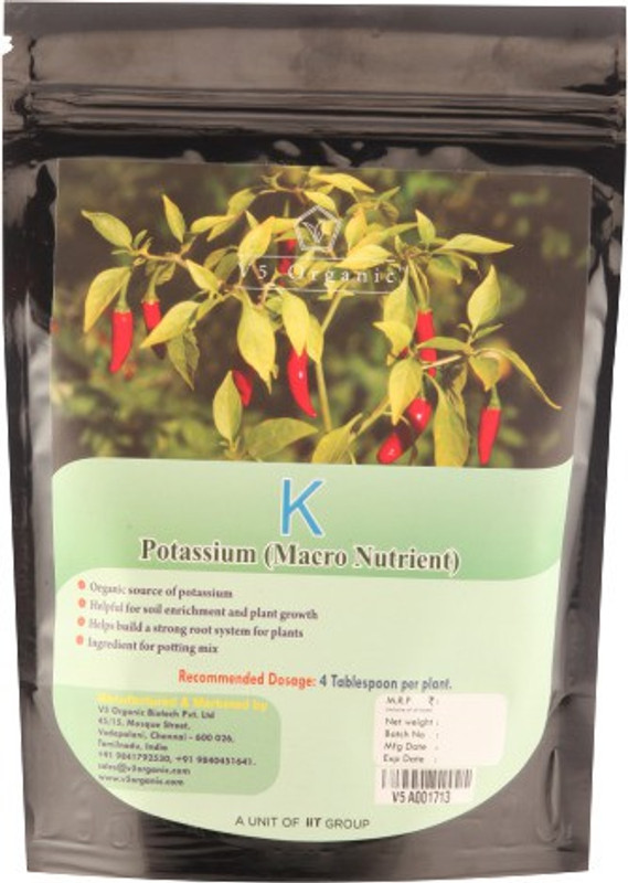 v5 organic Potassium Fertilizer for all Plants V5K Soil Manure(400 g Powder)