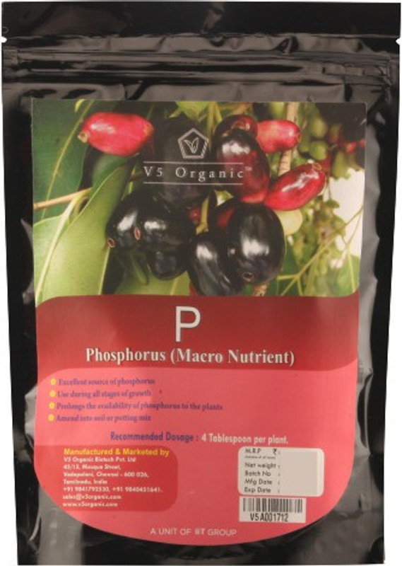 v5 organic Phosphorus Fertilizer for All Plants V5P Soil Manure(400 g Powder)