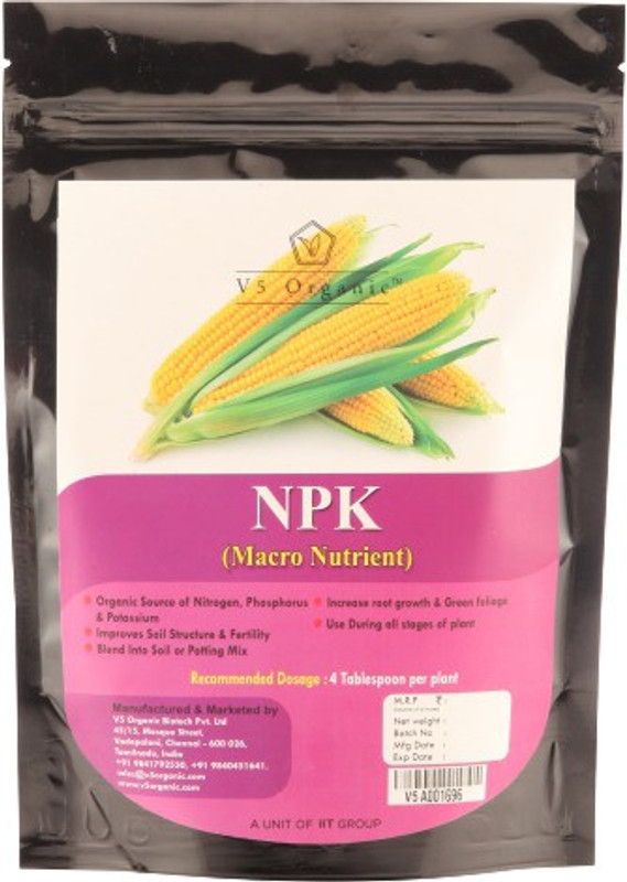 v5 organic Organic NPK Fertilizer For ALL PLANTS V5NPK Soil Manure(400 g Powder)