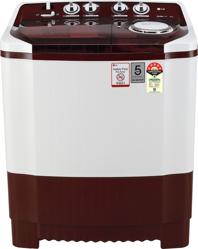 LG 8 kg Semi Automatic Top Load Red(P8035SRMZ)