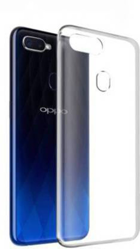 jics Back Cover for OPPO F9 Pro(Transparent, Dual Protection, Silicon)