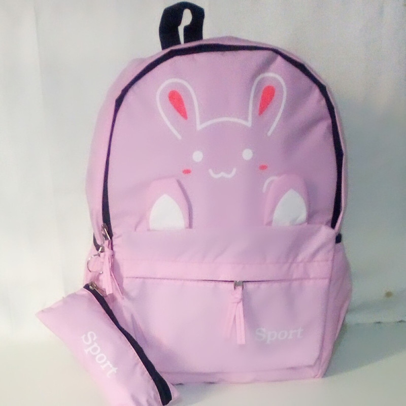 square traders CAT PRINT 736SMQ20 Laptop Bag(Pink)