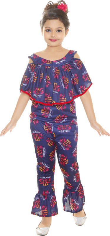 stylokids Girls Party(Festive) Top Pant(Multicolor)