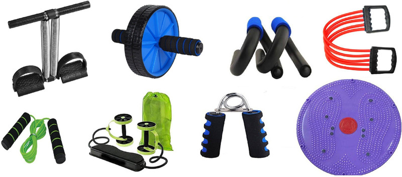 charuvi enterprises ALL fitness GYMS combo ( multicolor combo ) Gym & Fitness Kit