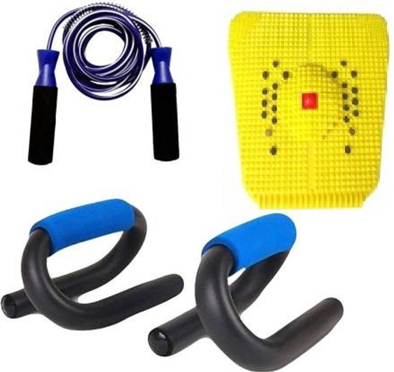 vedus pushup bar stand|relief mat|jumping rope Home Gym Kit