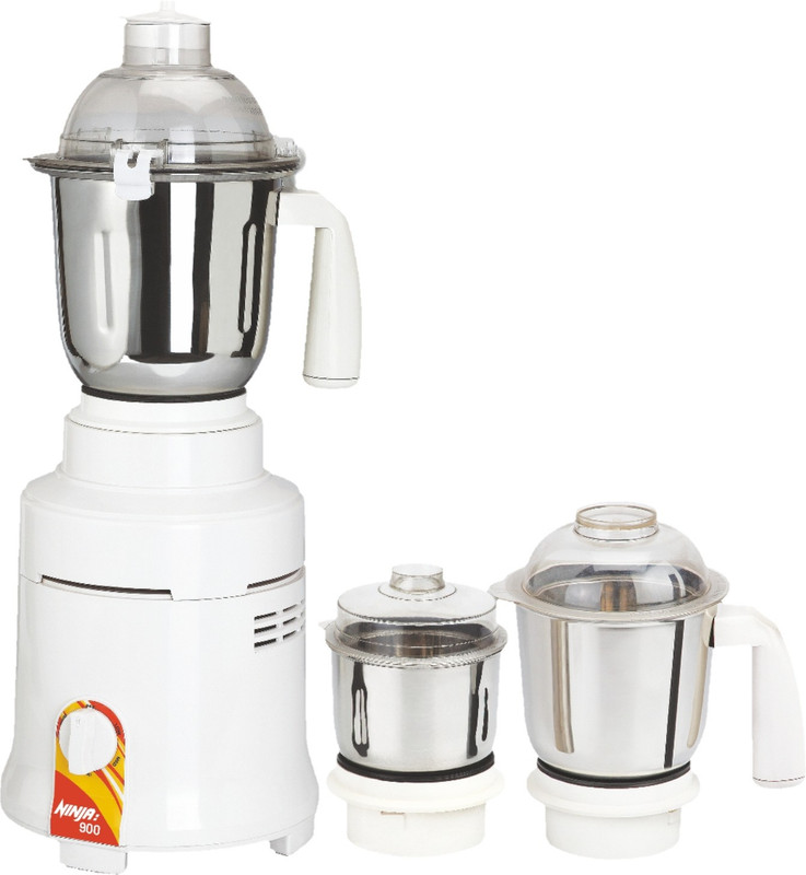 KIING NINIJA Kitchen Master 900 Juicer Mixer Grinder(White, 3 Jars)