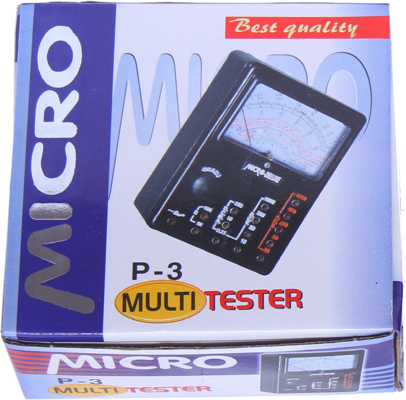 BalRama Multi Tester VOM (volt-ohm-milliammeter) Electronic Measuring Instrument for Voltage Current Resistance Microammeter with a Moving Pointer for Readings Multitester Analog Multimeter(2000 Counts)