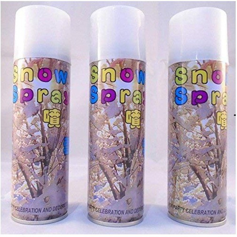 gorgeous moment Party Snow Spray White for Christmas SET FO R3 Snow Spray(200 ml, Pack of 3)