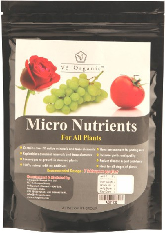v5 organic Micro Nutrients for Plants V5MN Soil Manure(250 g Powder)