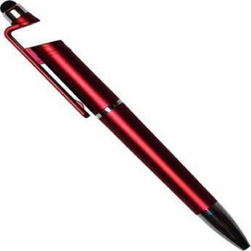 rkg Stand Holder,Screen Wipe & Ballpoint Pen Ink Writing Pen Stylus(Red, Blue)