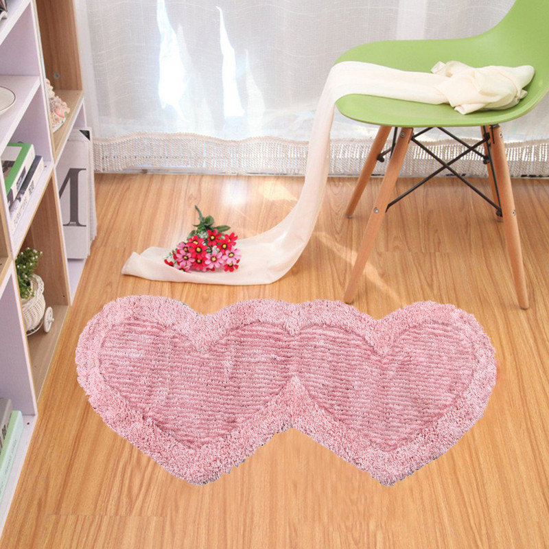 ruhalfabb Pink Polyester Area Rug(50 cm  X 140 cm)