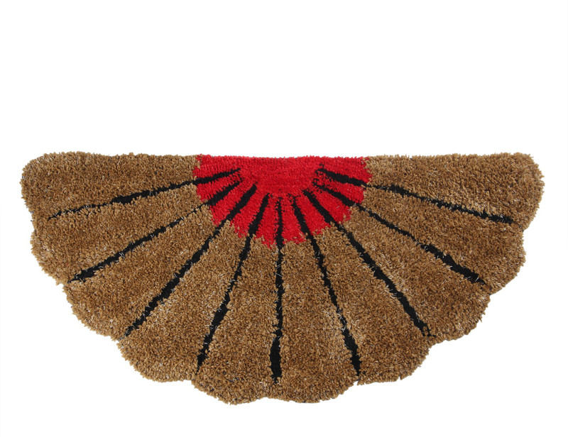 ruhalfabb Brown Polyester Area Rug(50 cm  X 140 cm)