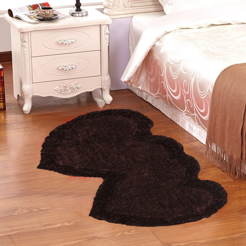 ruhalfabb Brown Polyester Area Rug(50 cm  X 140 cm)