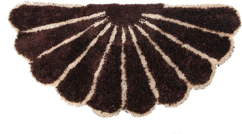 ruhalfabb Brown Polyester Area Rug(50 cm  X 140 cm)
