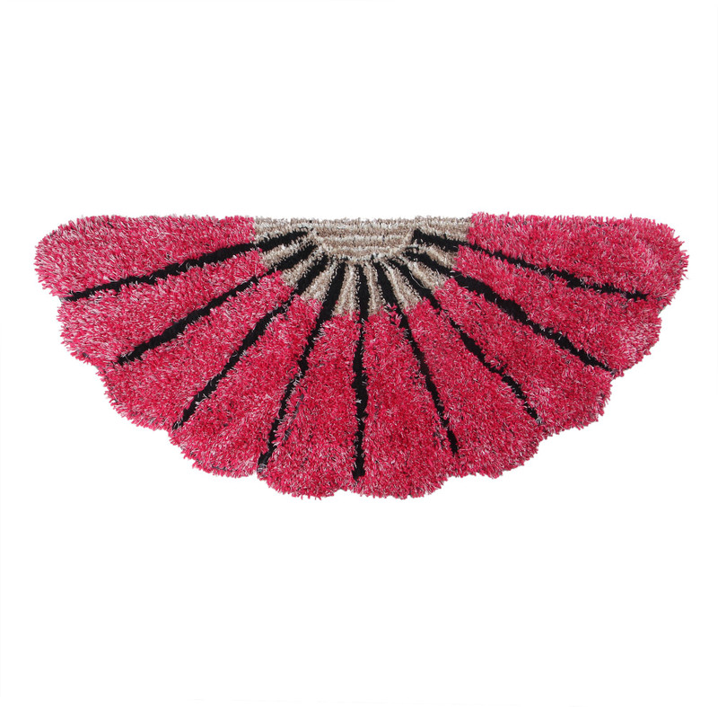 ruhalfabb Pink Polyester Area Rug(50 cm  X 140 cm)