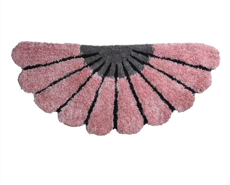 ruhalfabb Pink Polyester Area Rug(50 cm  X 140 cm)