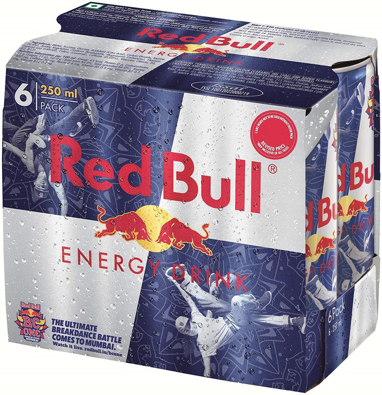 Buy RedBull Energy Drink 6 Pack of 250ml Energy Drink(6x250 ml, Plain Flavored) Online at