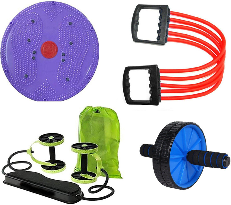 charuvi enterprises Tummy twister & chest expander / developer ( multicolor combo ) Gym & Fitness Kit