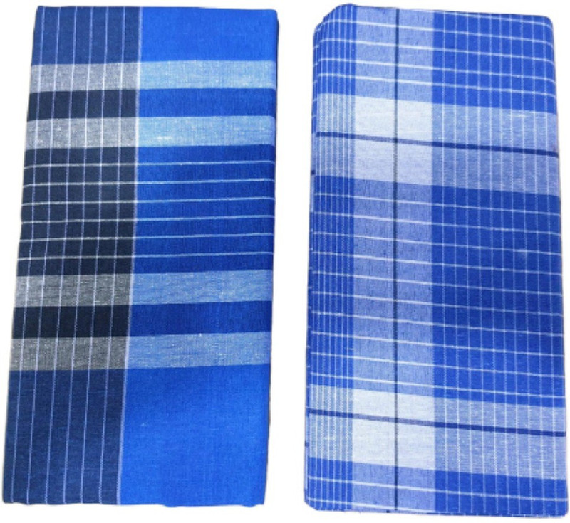 244 Checkered Blue Lungi