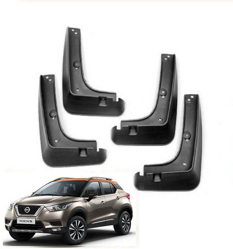 ok tested Front Mud Guard, Rear Mud Guard For Nissan Kicks 2019(Black)