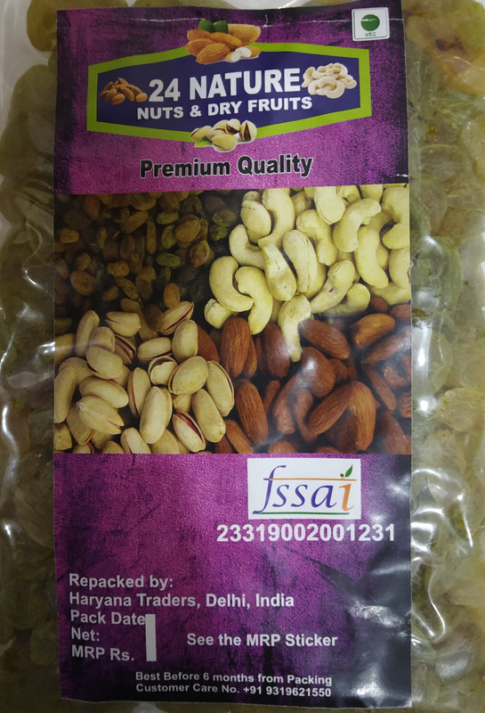24 nature Imported Raisins(750 g)