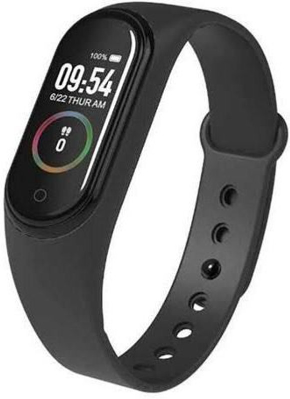 marcrazy Smart Band M4 &led light(Black Strap, Size : FREE)