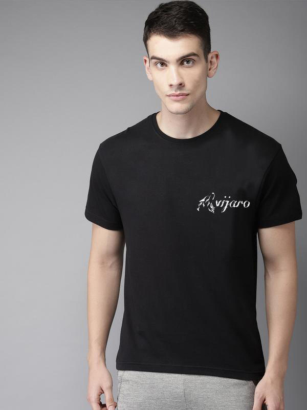 jeetan entreprices Graphic Print Men Round Neck Black T-Shirt