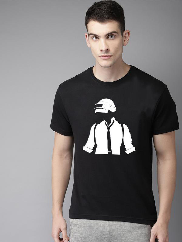 jeetan entreprices Graphic Print Men Round Neck Black T-Shirt