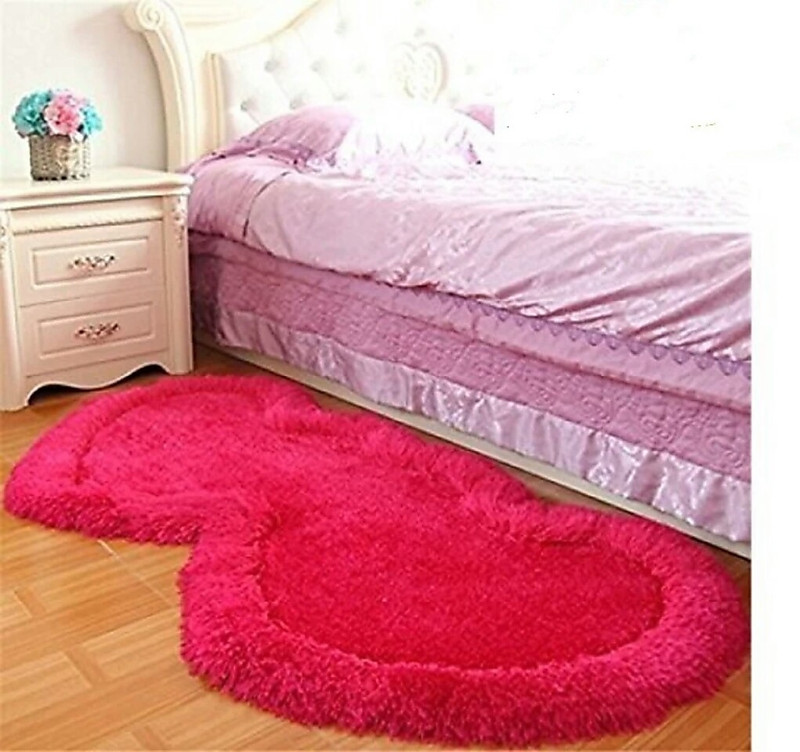 ruhalfabb Pink Polyester Area Rug(50 cm  X 140 cm)