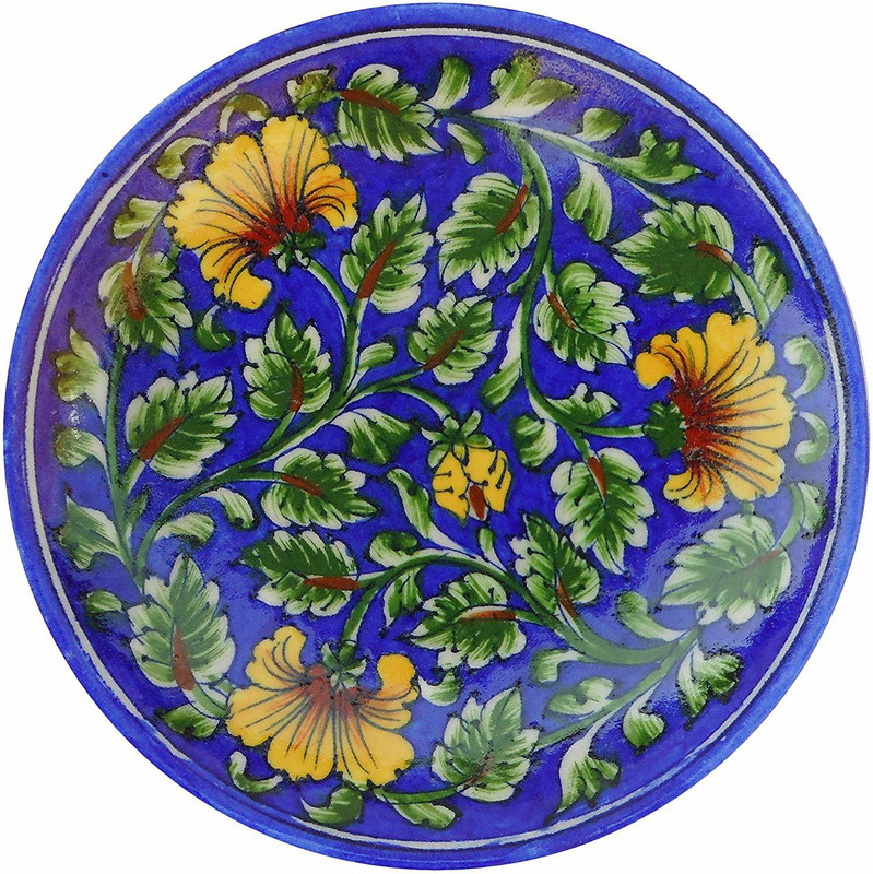 vedic sanskriti Decorative Wall Hanging Plates Ceramic Decorative Platter(Multicolor)