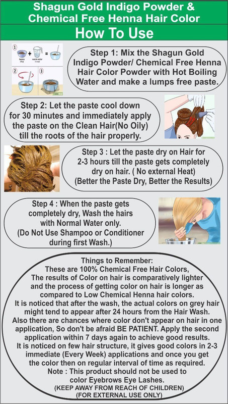 Buy Shagun Gold 100% Natural no ppd & chemical free Indigo powder hair coloring & Hair care 200gm(200 g) Online at desertcartMongolia Buy Shagun Gold 100% Natural no ppd & chemical free Indigo powder hair coloring & Hair care 200gm(200 g) Online at desertcartMongolia