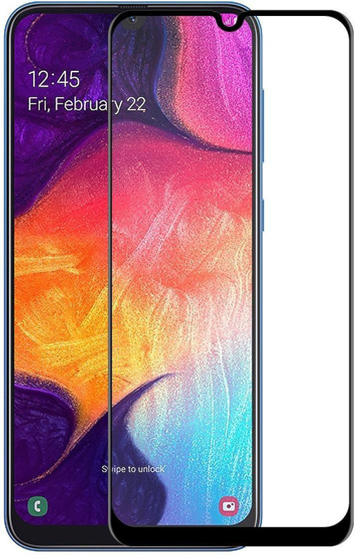 happy pops Edge To Edge Tempered Glass for Redmi Note 8 Pro Full Size Full Glue Tempered 6D Glass 9H Screen Protector(Pack of 1)