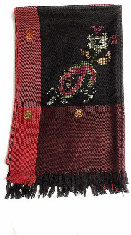 shree hari traders Wool Woven Women Shawl(Black)
