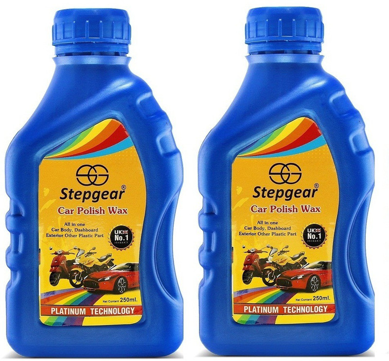 stepgear Liquid Car Polish for Windscreen, Leather, Tyres, Dashboard, Metal Parts, Chrome Accent, Headlight, Exterior(500 g)