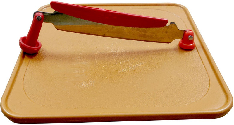 Shoppernation Square Shape Durable Cut And Wash Chop Board Cutting Board Plastic Cutting Board(Multicolor Pack of 1 Dishwasher Safe)