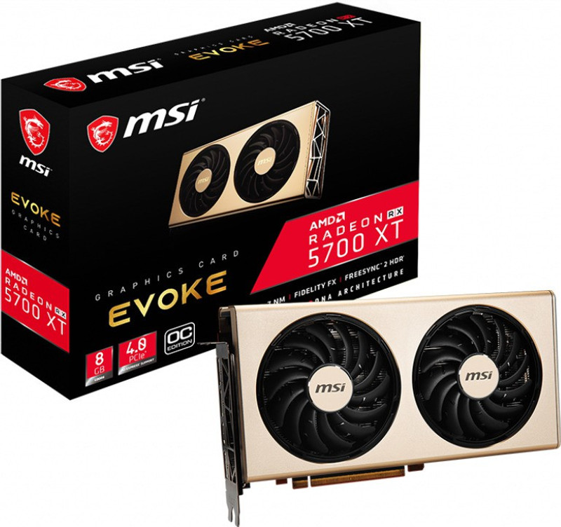 MSI AMD/ATI Radeon RX 5700 XT EVOKE 8G 8 GB GDDR6 Graphics Card