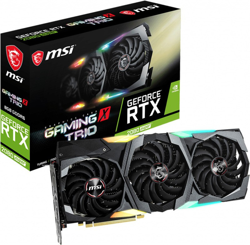 MSI NVIDIA GeForce RTX 2080 SUPER GAMING X TRIO 8 GB GDDR6 Graphics Card