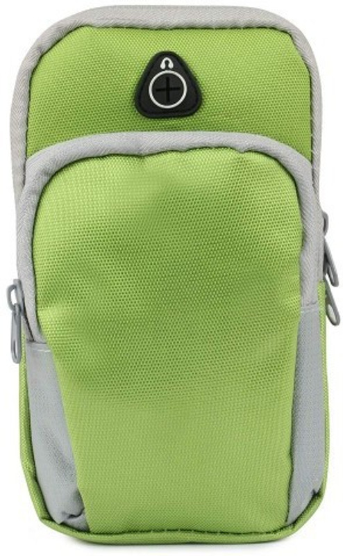 indob Leather Zipper Headphone Pouch(GREEN)
