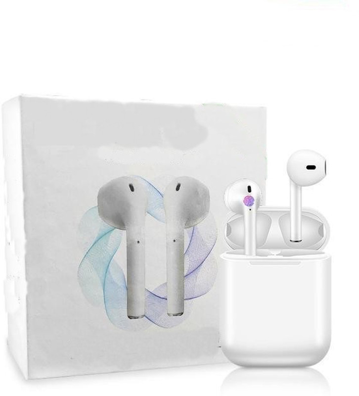 ivaza I18 TWS TWINS WIRELESS BLUETOOTH HEADPHONE Bluetooth Headphone(White, In the Ear)