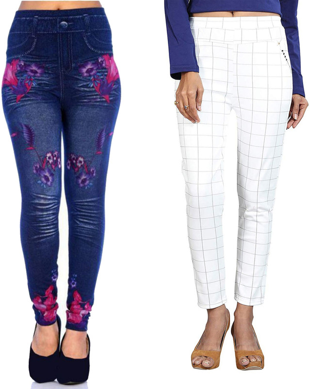 gs angel Multicolor Jegging(Floral Print)