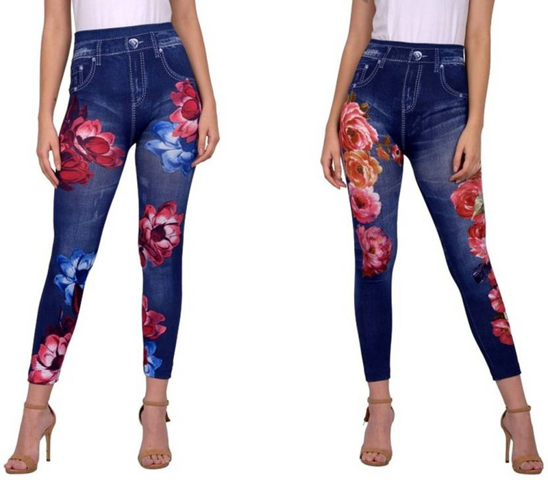 gs angel Multicolor Jegging(Floral Print)