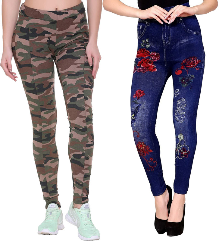 gs angel Multicolor Jegging(Floral Print)