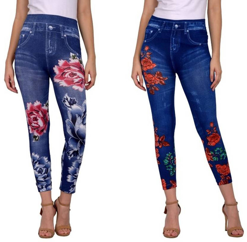 gs angel Multicolor Jegging(Floral Print)
