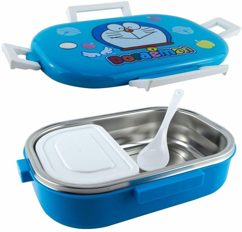 stupefying Cartoon Print Insulated Stainless Steel Kids Lunch Box 1 Containers Lunch Box(600 ml)